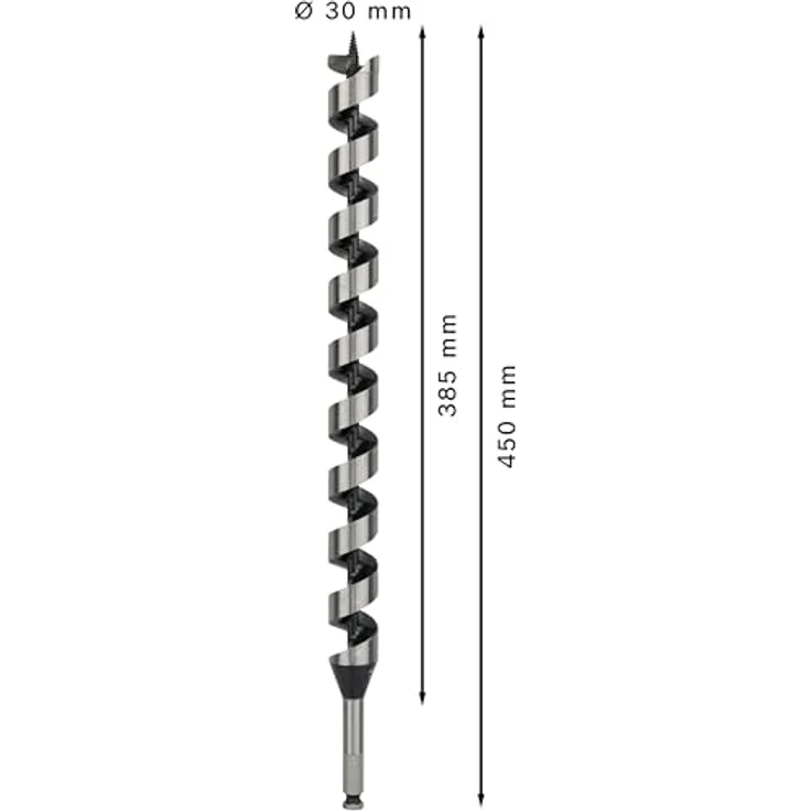 Bosch Professional Holzschlangenbohrer mit 1-4''-Sechskantschaft (Ø 30 mm) 2608597651 – Bild 3
