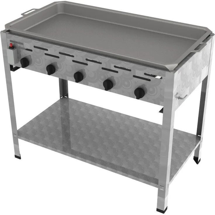 ChattenGlut Gasgrill Gastrobräter 18kW mit Edelstahlpfanne, Hessen Germany Design