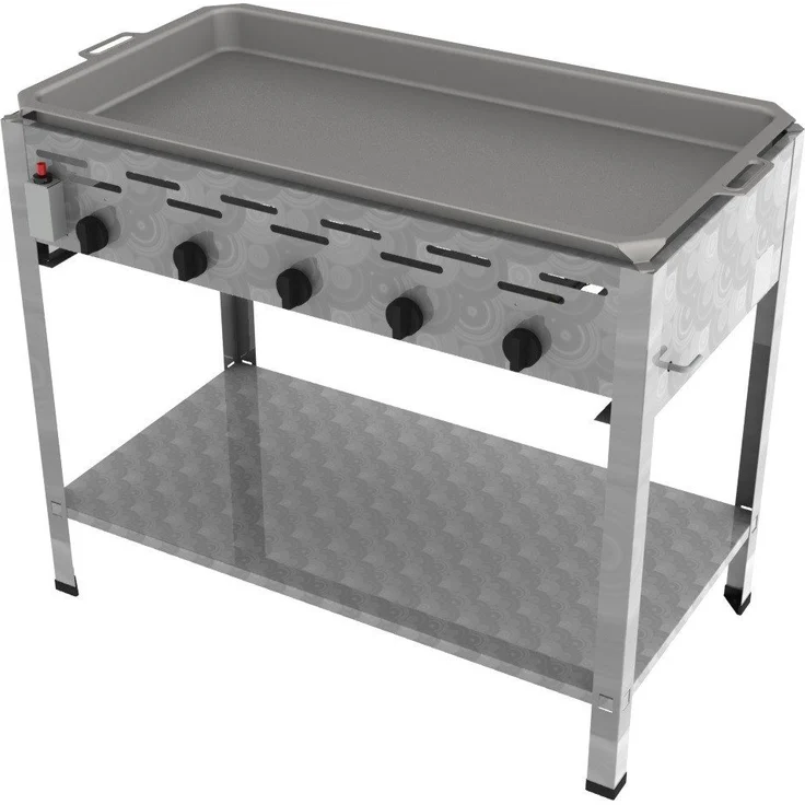 ChattenGlut Gasgrill Gastrobräter 18kW mit Edelstahlpfanne, Hessen Germany Design