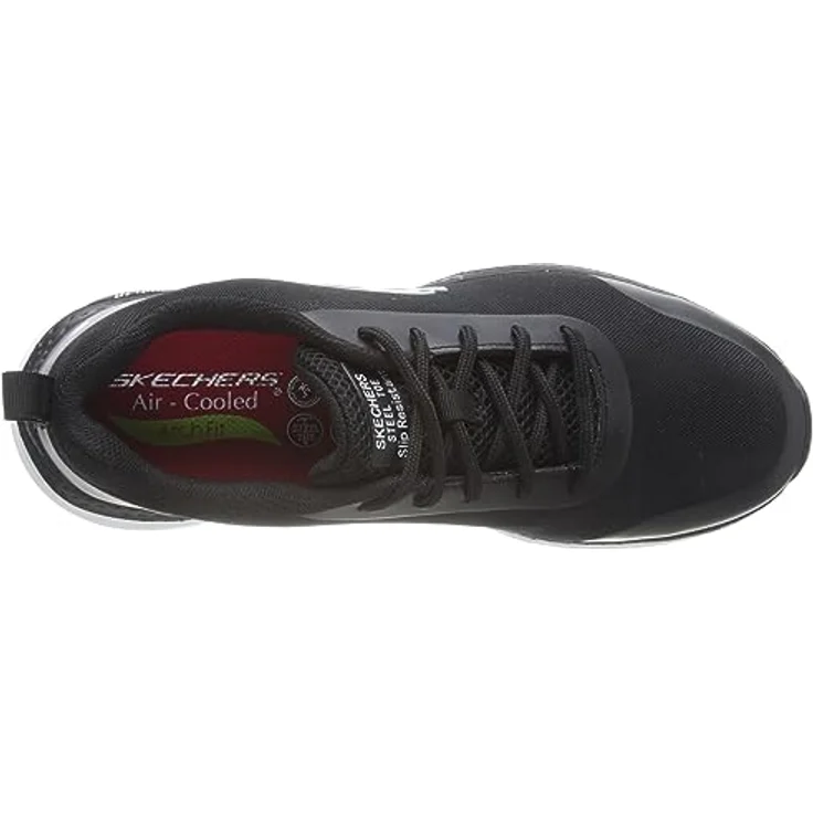 Skechers Skechers Ringstap Arbeitsschuh, Sicherheitsschuh mit Air-Cooled Memory Foam-Einlegesohle, schwarz – Bild 3