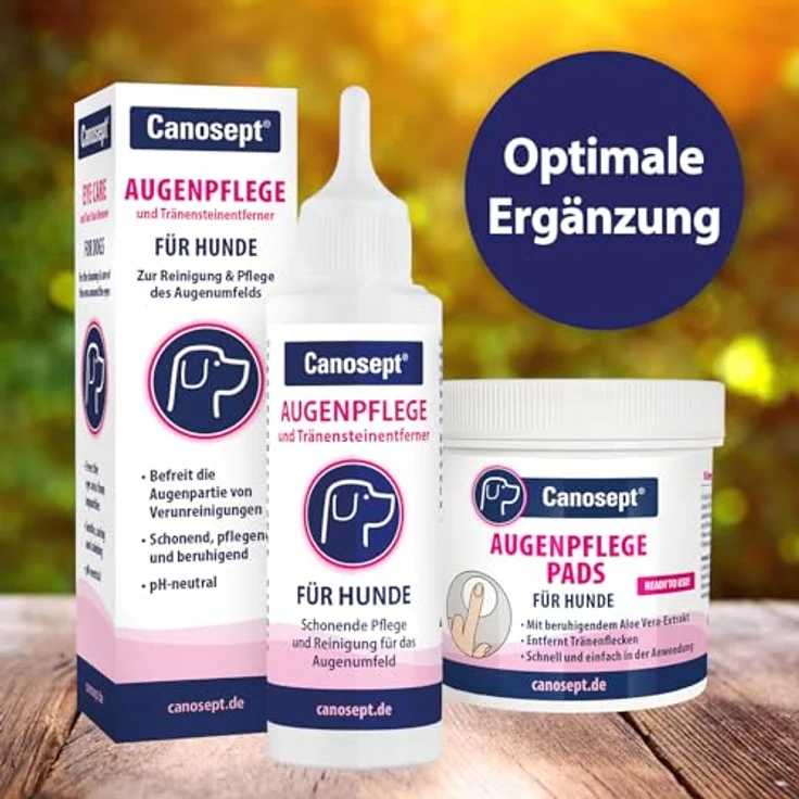Canosept Augenpflege für Hunde 120ml - Tränenfleckenentferner - Beruhigend und pH-neutral - Ohne Parfum - Ideal für empfindliche Hundepflege – Bild 4