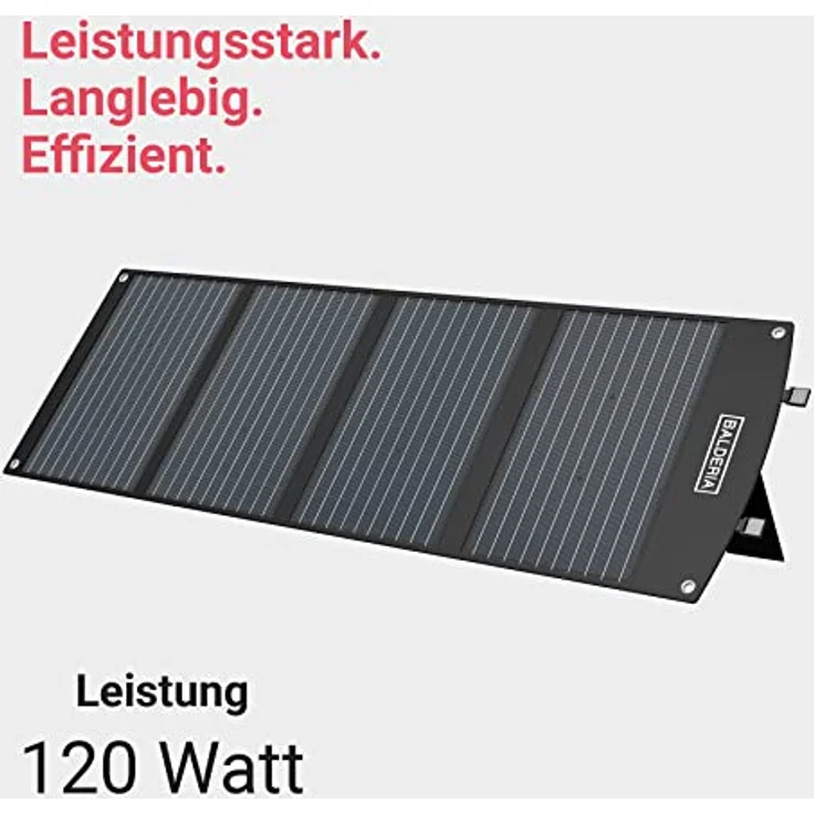 BALDERIA Solarboard SP120 120 W für Outdoor Camping Notfall Balkon Wohnmobil – Bild 2