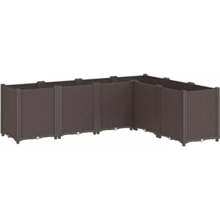 vidaXL Pflanzkübel Braun 160x120x53 cm PP