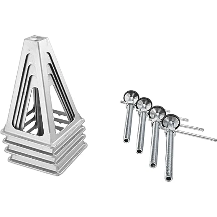 VEVOR 4-teilige Aluminium Stapel-Wagenheber, Rangierwagenheber 2,72 t Tragkraft, Höhenverstellbar 280–435 mm, ideal für Wohnmobile und Anhänger – Bild 9