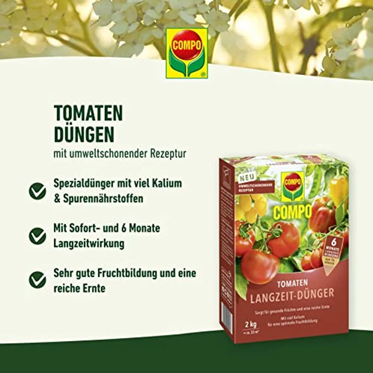 Compo Tomaten Langzeit-Dünger neu, 2 kg – Bild 2