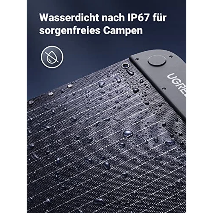 UGREEN Faltbares Solarpanel Schnellaufladung für gängige Power Station Monokristalline Solarmodul mit 23% Umwandlungseffizienz, ETFE Material für Outdoor Camping und Heim-Backup (200W) – Bild 5
