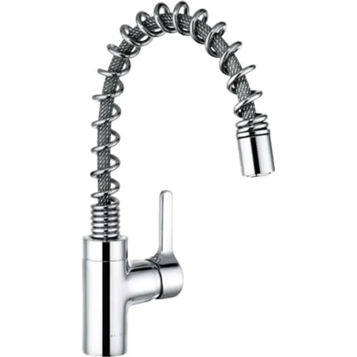 livingpoint24 Einhandmischer Bingo Star, Hochdruck Küchenarmatur mit 220° schwenkbarem Auslauf, Chrom glänzend