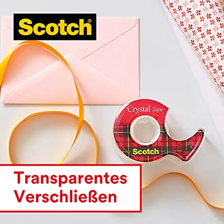 Scotch 6-1925R1 Klebeband, 19 mm x 7.5 m, kristallklar – Bild 5