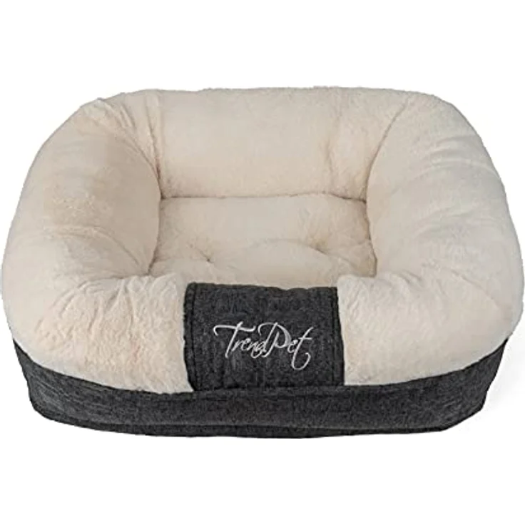 TrendPet LunaLounge Kuschelbett für Hunde und Katzen in 3 Größen und Farben (S, Beige) – Bild 2
