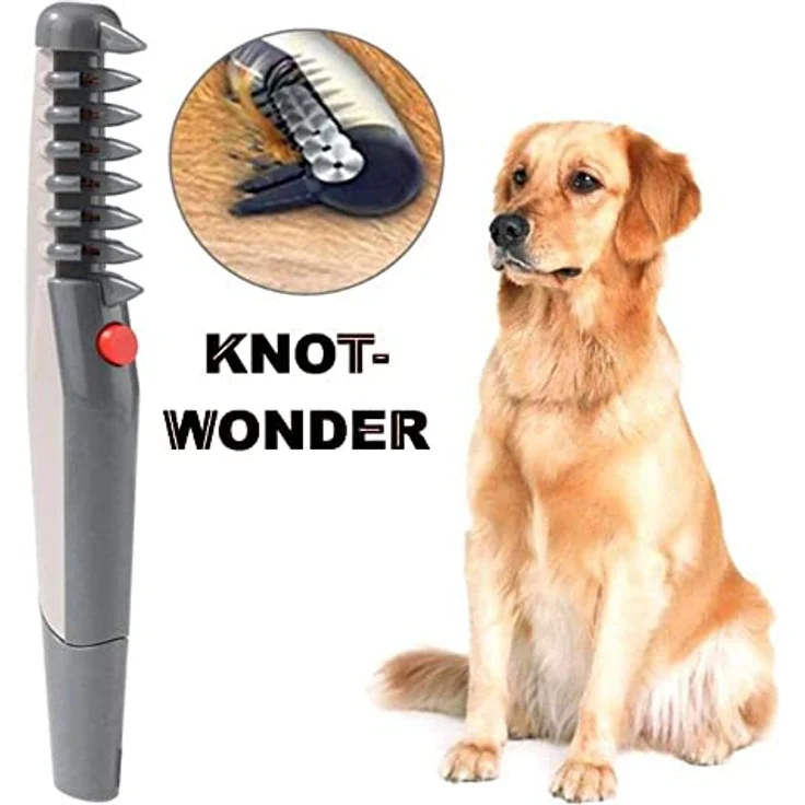 KnotWonder elektrische Knotenbürste Fell Bürste langhaar Fellpflegebürste Entfilzung Fellpflege Hunde Katzen – Bild 3