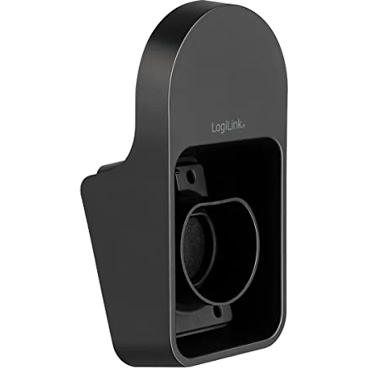 LogiLink Universal Wandhalterung mit Kabelstutzen für Auto-Ladekabel nach Europäischem Standard, max. Belastung = 10kg, Farbe: Schwarz – Bild 5