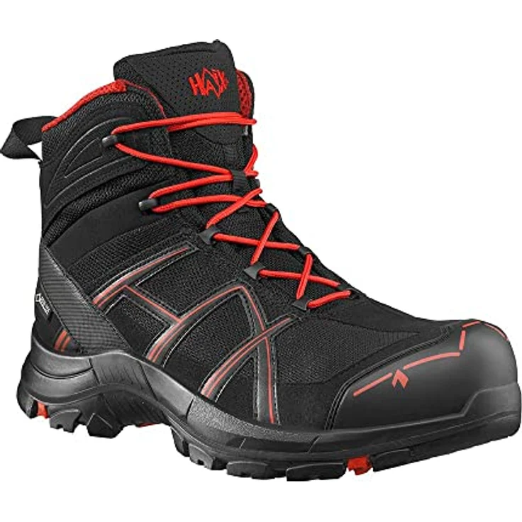 haix Black Eagle Safety 40.1 mid, Sicherheitsschuh mit composite Zehenschutz, wasserdichtem GORE-TEX® Futter, schwarz/rot – Bild 1