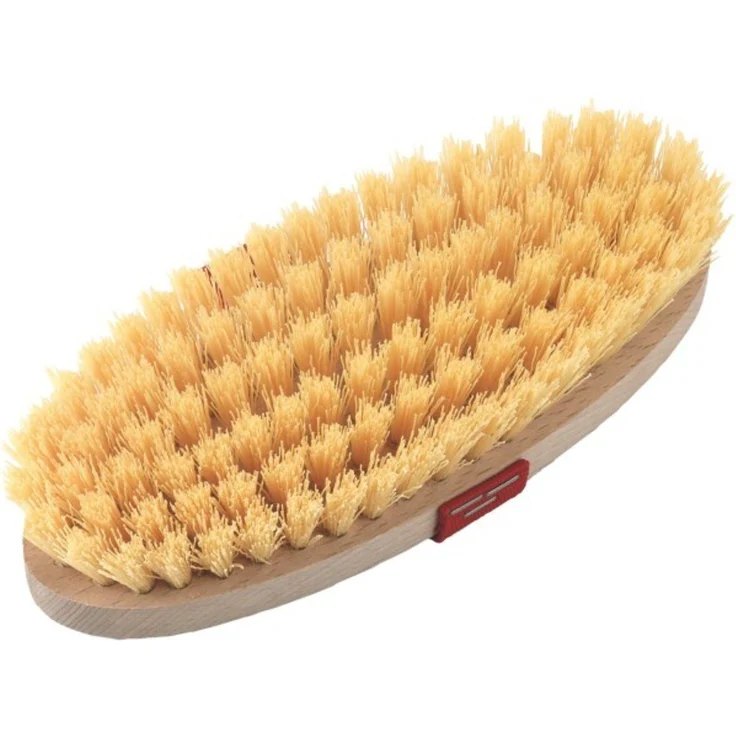 Kerbl Fellbürste Borstenkardätsche 24 cm x 10 cm 1819, (1-tlg), Tierfellpflege mit Polyamid-Borstenfeld, Holzrücken