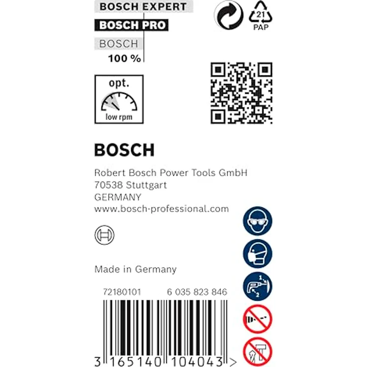 Bosch Schalungs- und Installationsbohrer SDS plus, 20 x 400 mm, aus Schnellarbeitsstahl (HSS) für harte Materialien, hohe Lebensdauer – Bild 4