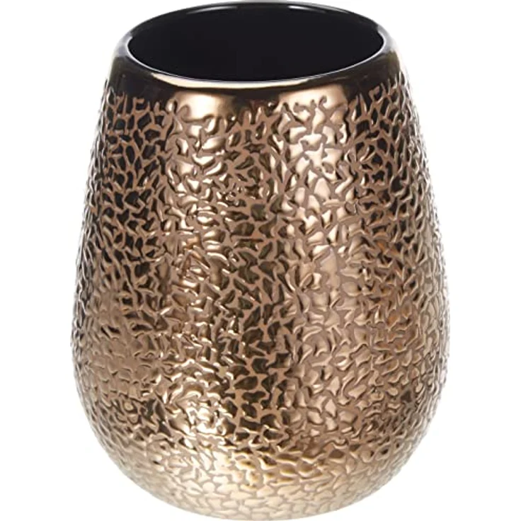 WENKO WC-Garnitur Marrakesh Keramik - WC-Bürstenhalter, Keramik, 12.5 x 41 x 12.5 cm, Braun – Bild 3