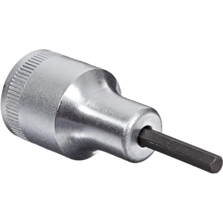 Stahlwille Bit- und Steckschlüsselset 1/2″, Innensechskantschrauben, Ausführung nach DIN 7422, gefertigt aus Chrome-Alloy-Stahl, verchromte Oberfläche, 5 mm