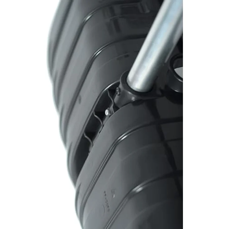 Prosperplast Schaufel Everest Eco, ausziehbarer Griff, Schwarz, mit leichtem Aluminiumgriff und stabilem Kunststoffblatt – Bild 3