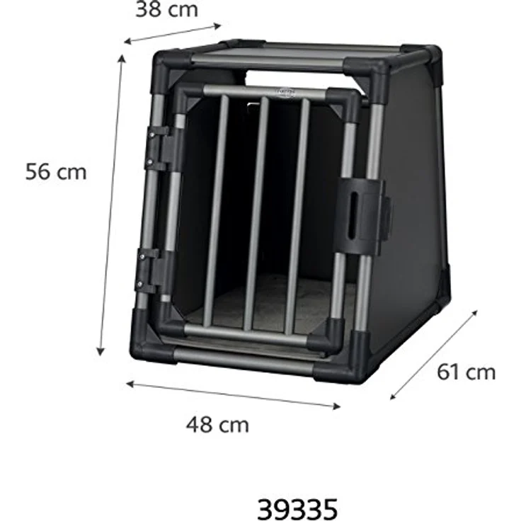 Trixie Transportbox Aluminium graphit Alubox S – Bild 2