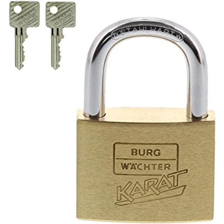 BURG-WÄCHTER Karat 217 40-6 SB Zylinder-Vorhangschloss, Bügelstärke: 6 mm, Bügelhöhe: 23,5 mm – Bild 5