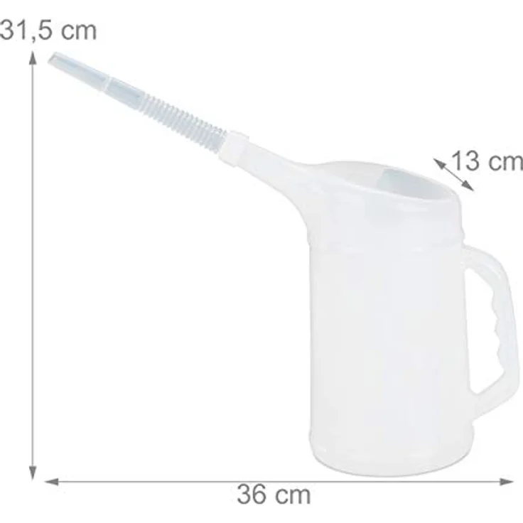 BGS FÜLLKANNE 2 LITER ÖLFÜLLKANNE MOTORÖL ÖLWECHSEL MESSBECHER ÖLKANNE