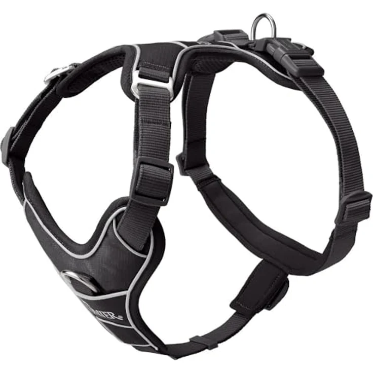 HUNTER Geschirr Divo Up schwarz S-M, Hundegeschirr mit ergonomischer Passform und 3M Scotchlite Reflective Material – Bild 1