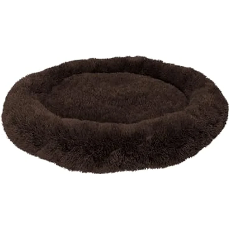 BENNO® Hundebett BALU, Donutform, 70x70x16 cm, braun, waschbar, rutschfest, inkl. Kauknochen – Bild 5