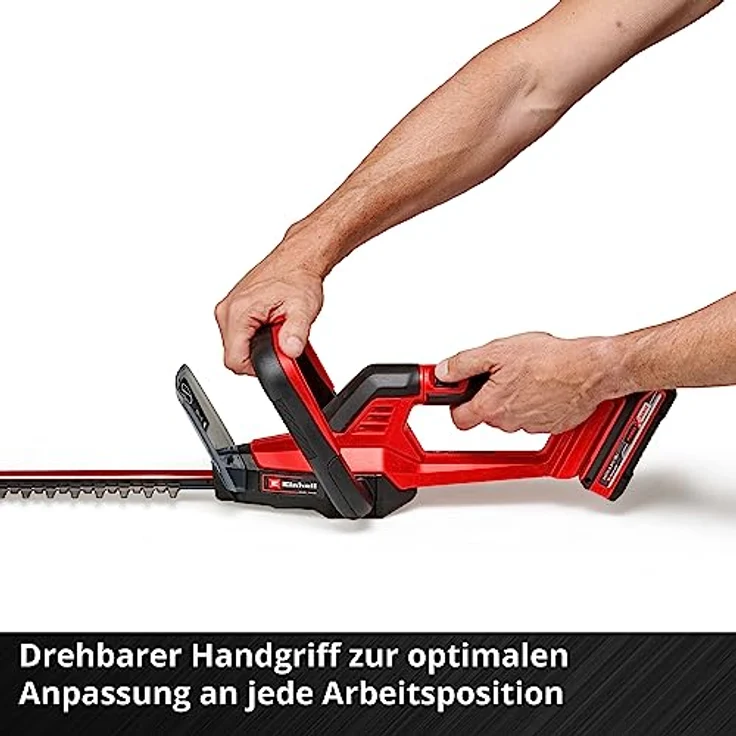 Einhell Akku-Heckenschere GC-CH 18/50 Li Solo Power X-Change (Li-Ion, 18V, Metallgetriebe, Alu-Messerabdeckung, inkl. Köcher, ohne Akku und ohne Ladegerät) – Bild 5