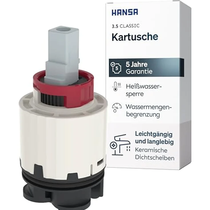 HANSA 59913075 Hansaclassic Steuerpatrone ohne Eco mit einstellbarer Heißwassersperre – Bild 2