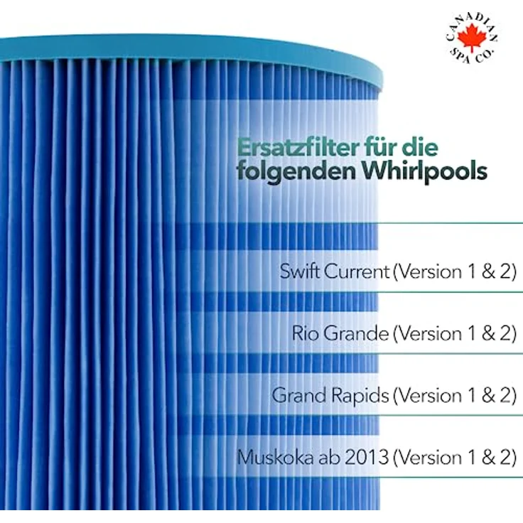 Canadian Spa Filterset für portable Whirlpools, 4er Pack, antimikrobielle Beschichtung, optimiert Pumpenleistung – Bild 5