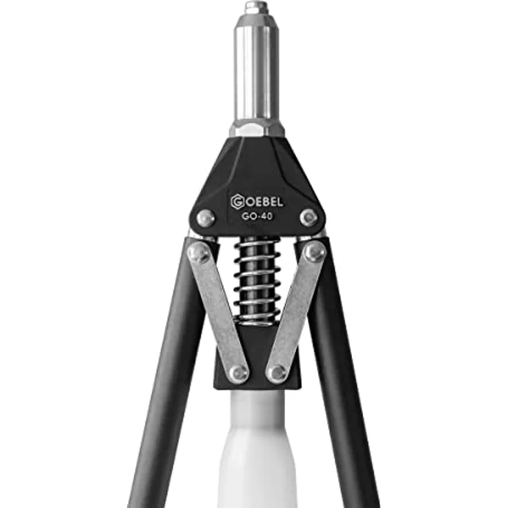 GOEBEL® GO-40 Hand Blindnietsetzgerät, Profi-Industrie-Qualität für Blindnieten ø 3,2 - 6,4 mm, leichtes Aluminiumgehäuse, inkl. Mundstücke und Schraubenschlüssel – Bild 5