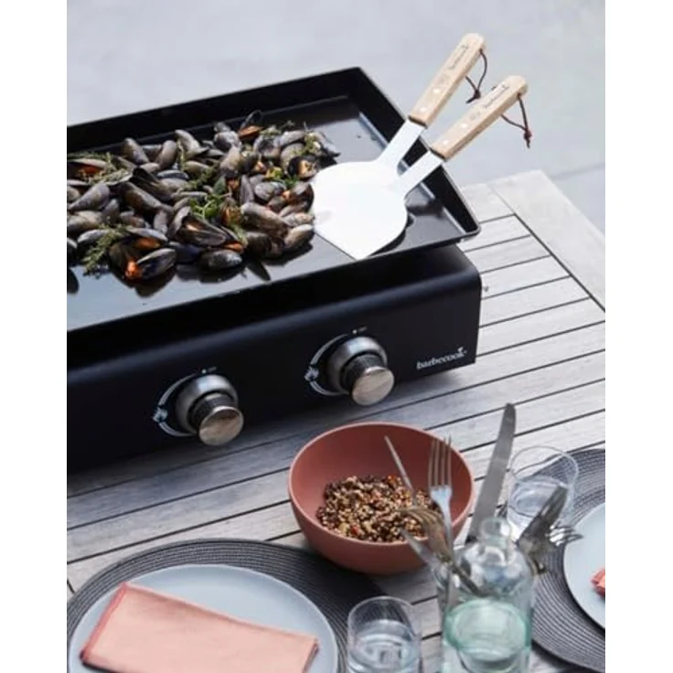 Barbecook 223.2005.055 Grillwender Grillschaber, Edelstahl, 31 cm, grau, beige – Bild 3