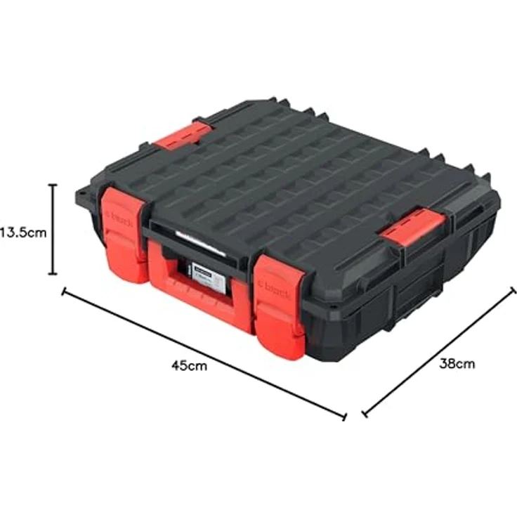 Prosperplast Kistenberg C Block Pro, Werkzeugkoffer mit vielen Fächern für optimale Werkzeugorganisation – Bild 2