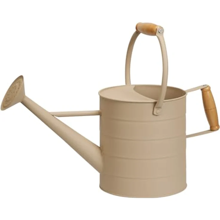 Mojawo Gießkanne Deko, Metallkanne im Vintage Design, hellbraun, 3,5 Liter – Bild 2