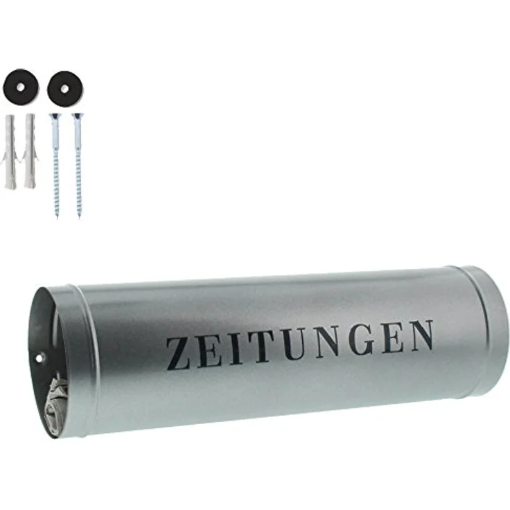 BURG-WÄCHTER Zeitungsrolle mit Kunststoffabdeckung, Briefkastenergänzung, 800 Si, Silber – Bild 5