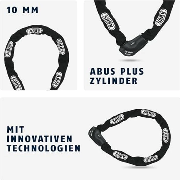 Kettenschloss Abus GRANIT CityChain X Plus 1060 : 110 cm – Bild 5