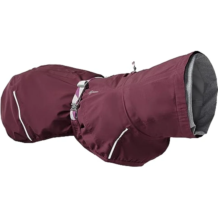Hurtta Mudventure Hundemantel ECO Regenjacke für Hunde (Eggplant, 65) mit wassersäule über 10 000 mm – Bild 1