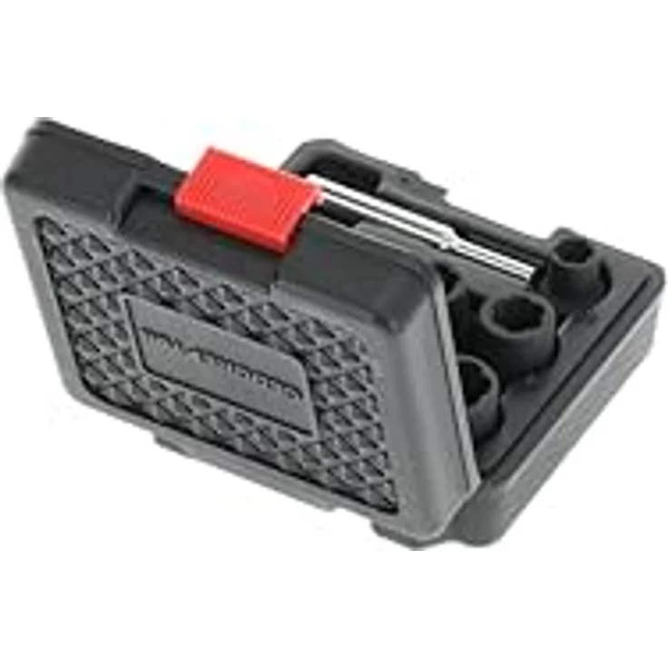 Gedore Bit- und Steckschlüsselset red, 10-teilig Ausdreher-Satz 1/2", Crom-Molybdän-Stahl, mit Kunststoffkoffer – Bild 4