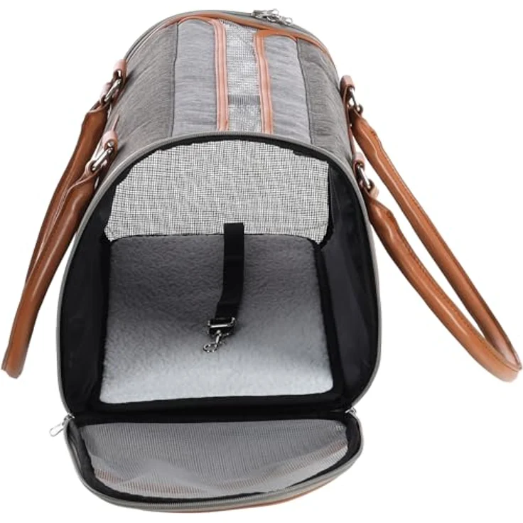 Flamingo Tragetasche Sitka GRAU 45x25x28CM, Polyester, waschbar, Seitenöffnungen mit Reißverschluss – Bild 2