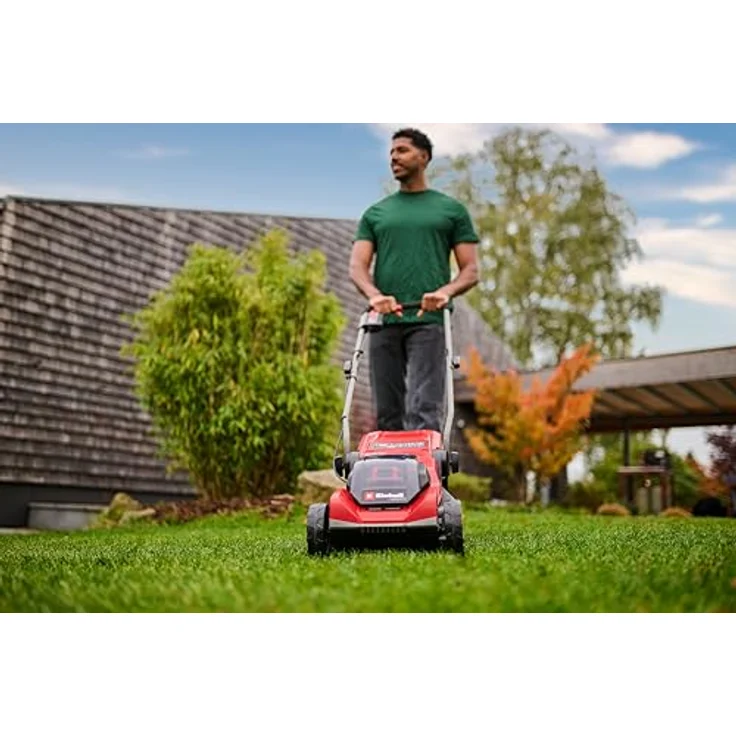Einhell Akku-Rasenmäher 'GE-CM 18/30-1 Li BL-Solo', bürstenloser Motor, 27-Liter-Grasfangkorb, geeignet für Flächen bis 175 m² – Bild 4