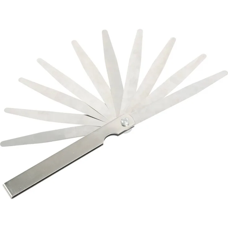 Dasqua 1832-0100 Fühlerlehre 0.03 - 1.00mm, 32 Blätter, DIN 2275 für Präzisionsmessungen