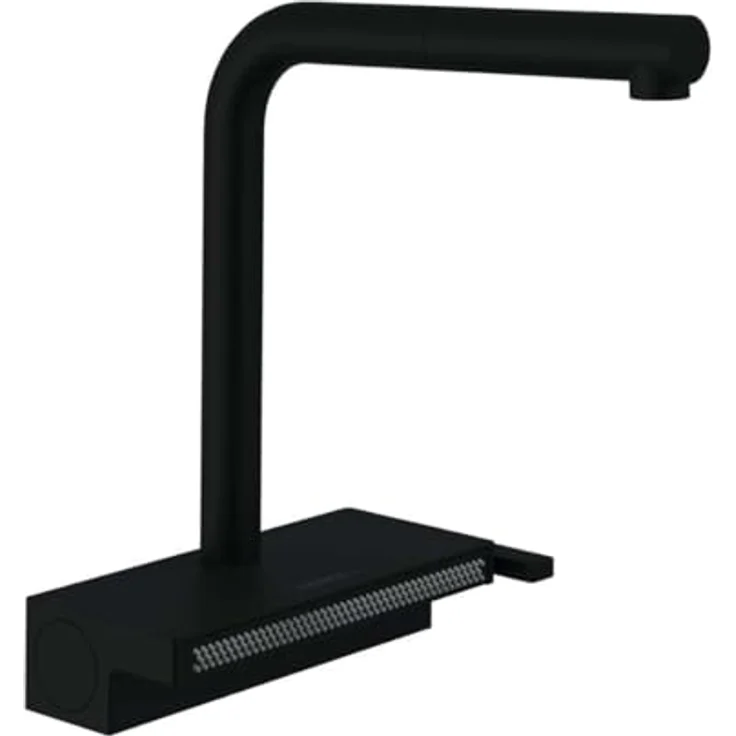 hansgrohe Küchenarmatur Aquno Select M81, Ausziehauslauf, 250 mm, Mattschwarz, mit ComfortZone und SatinFlow – Bild 1