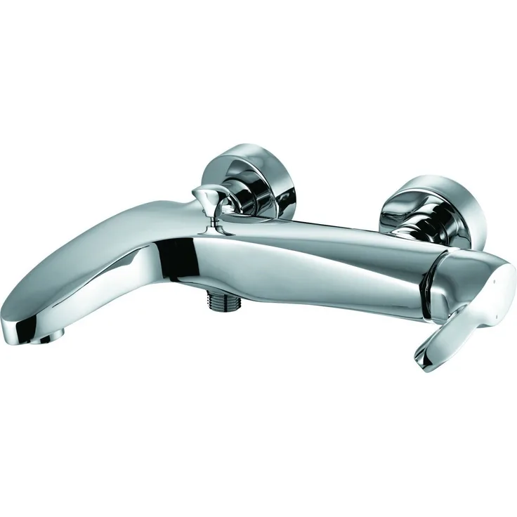 Primaster Badewannenarmatur Hamburg, verchromt, Einhebelmischer mit Umsteller für Wanne/Brause und Rückflussverhinderer