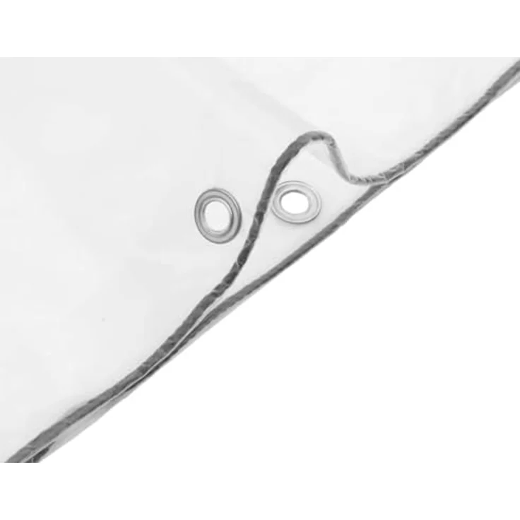 vidaXL Transparente Plane mit Ösen, 5 x 12 m Polyethylen, wasserfest und robust, transparent – Bild 9