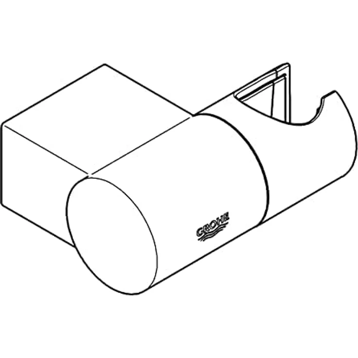 Grohe Brausehalter Rainshower, Handbrausehalter verstellbar - Chrom – Bild 5