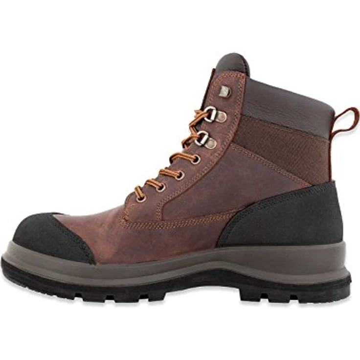Carhartt Detroit 6 F702903, Wasserdichter S3 Sicherheitsschuh aus Vollnarbenleder mit Fiberglas-Zehenkappe, schwarz – Bild 2