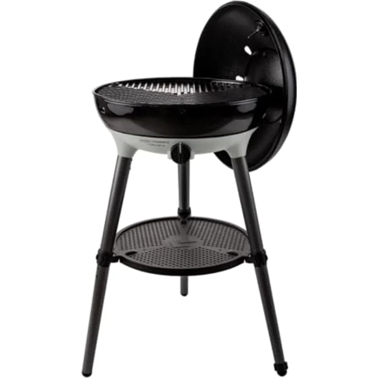 Cadac Carri Chef 50 BBQ/Grill2Braai, tragbarer Gasgrill mit 46 cm Grillfläche, 30 mbar, inkl. Deckel mit Thermometer und Gewürzregal – Bild 1