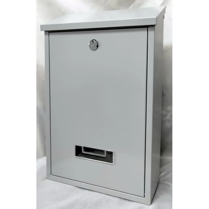 Primaster Briefkasten silber 25 x 10 x 40 cm