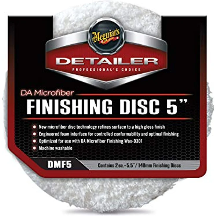 Meguiar's DA Microfiber Finishing Pad 5'' DMF5, Ø140mm, 2Stk. – Bild 1