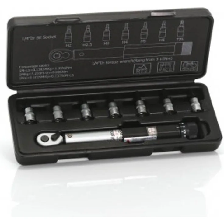 XLC Drehmomentschlüssel TO-S41 Verstellbar von 3 - 15 Nm, 1-4-'-'185mm