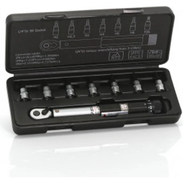 XLC Drehmomentschlüssel TO-S41 Verstellbar von 3 - 15 Nm, 1-4-'-'185mm